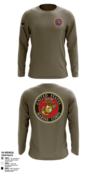Long Sleeve Performance Shirt, , Marines, Teamtime, Team time, sublimation, custom sports apparel, team uniforms, spirit wear, spiritwear, sports uniforms, custom shirts, team store, custom team store, fundraiser sports, apparel fundraiser