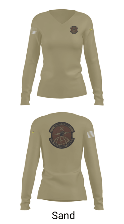 378 Expeditionary Communications Squadron 36516521 Women's Long Sleeve V-neck Shirt - 42