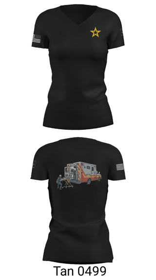 Women's Short Sleeve Vneck Shirt, , Army, Teamtime, Team time, sublimation, custom sports apparel, team uniforms, spirit wear, spiritwear, sports uniforms, custom shirts, team store, custom team store, fundraiser sports, apparel fundraiser