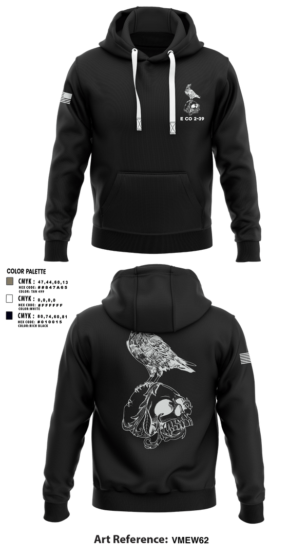 Hoodie, E CO 2-39, Army, Teamtime, Team time, sublimation, custom sports apparel, team uniforms, spirit wear, spiritwear, sports uniforms, custom shirts, team store, custom team store, fundraiser sports, apparel fundraiser