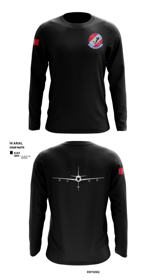 Long Sleeve Performance Shirt, 151st Air Refueling Squadron, Air Force, Teamtime, Team time, sublimation, custom sports apparel, team uniforms, spirit wear, spiritwear, sports uniforms, custom shirts, team store, custom team store, fundraiser sports, apparel fundraiser