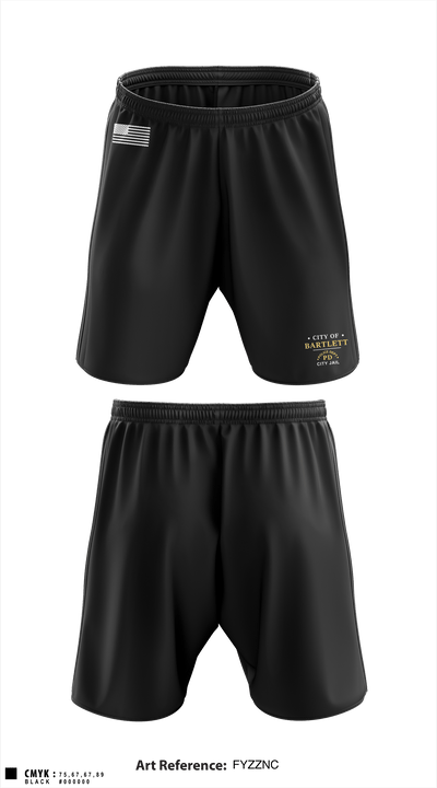 City of Bartlett City Jail 55207514 Athletic Shorts With Pockets - 1