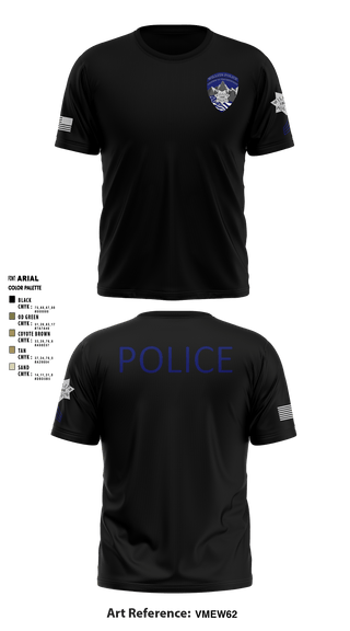 Short Sleeve Performance Shirt, Willits Little Lake JRTF, Police, Teamtime, Team time, sublimation, custom sports apparel, team uniforms, spirit wear, spiritwear, sports uniforms, custom shirts, team store, custom team store, fundraiser sports, apparel fundraiser