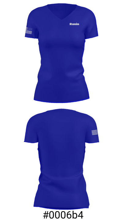 Ronin 67129117 Women's Short Sleeve V-neck Shirt - 4