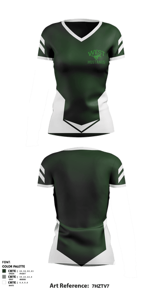 Women's Short Sleeve Vneck Shirt, West Junior High School, Spirit Store, Teamtime, Team time, sublimation, custom sports apparel, team uniforms, spirit wear, spiritwear, sports uniforms, custom shirts, team store, custom team store, fundraiser sports, apparel fundraiser
