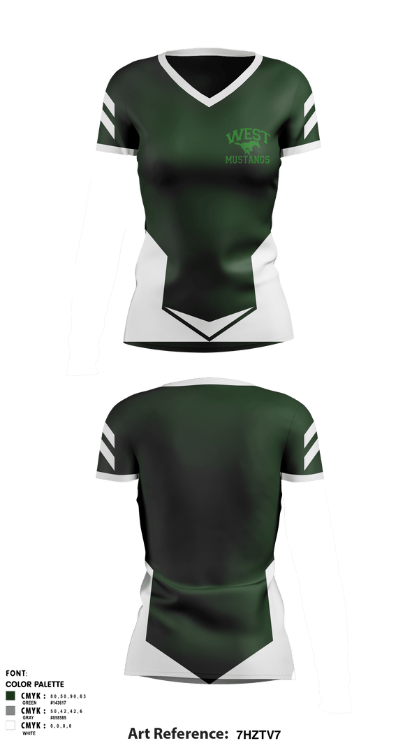 Women's Short Sleeve Vneck Shirt, West Junior High School, Spirit Store, Teamtime, Team time, sublimation, custom sports apparel, team uniforms, spirit wear, spiritwear, sports uniforms, custom shirts, team store, custom team store, fundraiser sports, apparel fundraiser