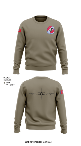 Crew Neck Sweatshirt, 151st Air Refueling Squadron, Air Force, Teamtime, Team time, sublimation, custom sports apparel, team uniforms, spirit wear, spiritwear, sports uniforms, custom shirts, team store, custom team store, fundraiser sports, apparel fundraiser