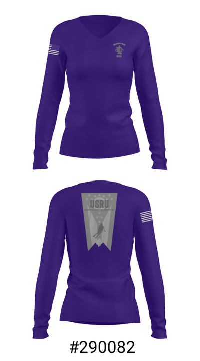 Underwater Search and Recovery Unit 43495281 Women's Long Sleeve V-neck Shirt - 37