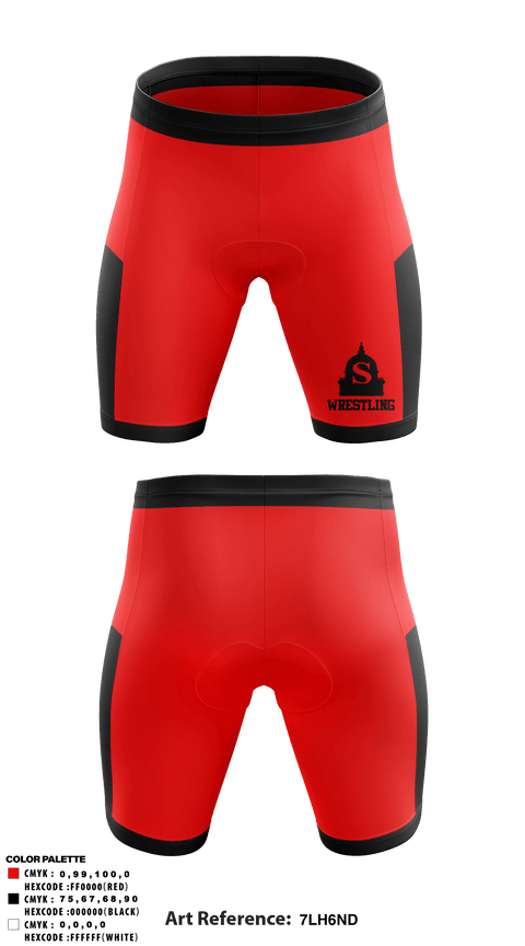 Men's Compression Shorts, Springfield High School Wrestling, Wrestling, Teamtime, Team time, sublimation, custom sports apparel, team uniforms, spirit wear, spiritwear, sports uniforms, custom shirts, team store, custom team store, fundraiser sports, apparel fundraiser
