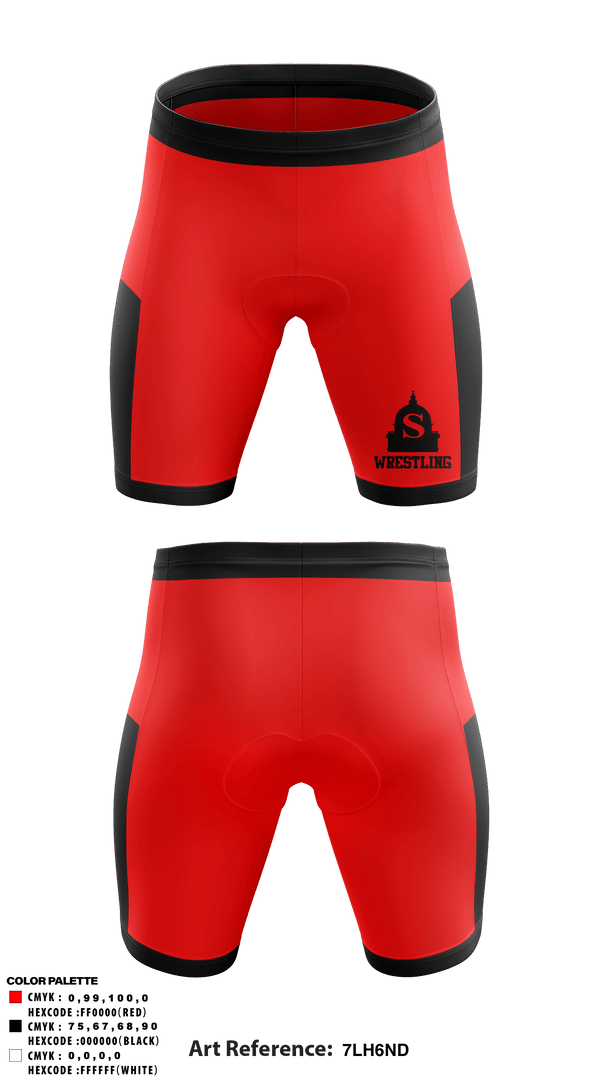 Men's Compression Shorts, Springfield High School Wrestling, Wrestling, Teamtime, Team time, sublimation, custom sports apparel, team uniforms, spirit wear, spiritwear, sports uniforms, custom shirts, team store, custom team store, fundraiser sports, apparel fundraiser