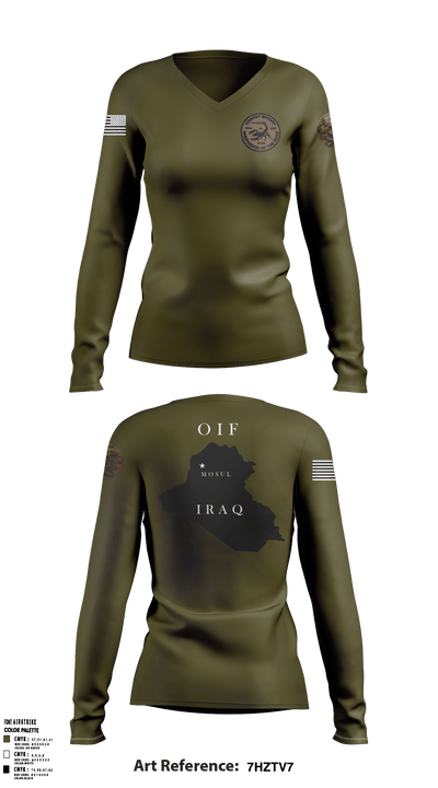 Scorpion 42 31588632 Women's Long Sleeve V-neck Shirt - 1