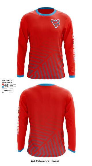 Long Sleeve Rash Guard Shirt, West Valley High School Wrestling, Wrestling, Teamtime, Team time, sublimation, custom sports apparel, team uniforms, spirit wear, spiritwear, sports uniforms, custom shirts, team store, custom team store, fundraiser sports, apparel fundraiser