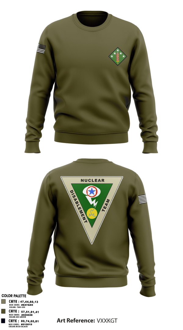 Crew Neck Sweatshirt, , Army, Teamtime, Team time, sublimation, custom sports apparel, team uniforms, spirit wear, spiritwear, sports uniforms, custom shirts, team store, custom team store, fundraiser sports, apparel fundraiser