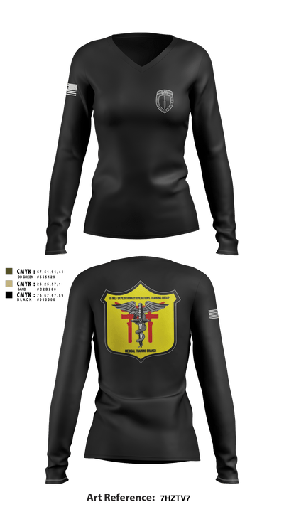 EOTG/MTB 62788027 Women's Long Sleeve V-neck Shirt - 49
