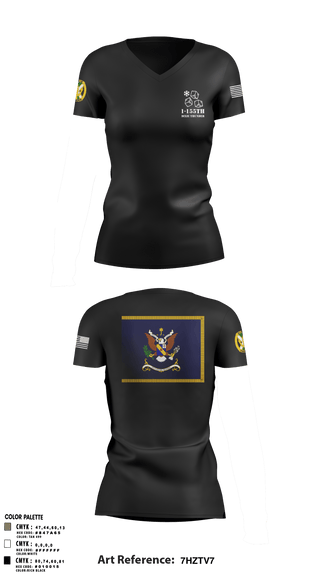 Women's Short Sleeve Vneck Shirt, , Army, Teamtime, Team time, sublimation, custom sports apparel, team uniforms, spirit wear, spiritwear, sports uniforms, custom shirts, team store, custom team store, fundraiser sports, apparel fundraiser