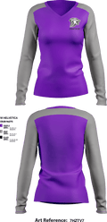 Heritage High School 74162806 Women's Long Sleeve V-neck Shirt - 1