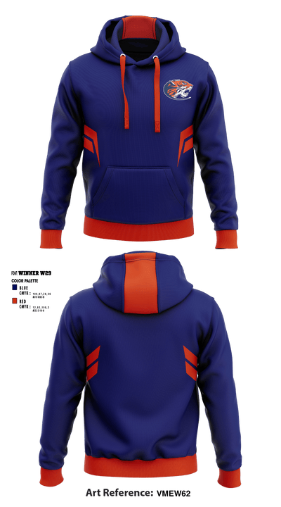 Wilson Preparatory Academy Basketball 93288962 Hoodie - 1