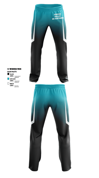 Sweatpants, Pioneer Valley HS Panthers, Women's Basketball, Teamtime, Team time, sublimation, custom sports apparel, team uniforms, spirit wear, spiritwear, sports uniforms, custom shirts, team store, custom team store, fundraiser sports, apparel fundraiser