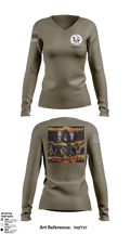 Grave digger 21039864 Women's Long Sleeve V-neck Shirt - 4