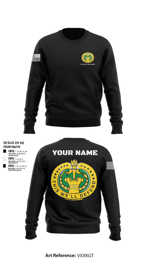 Crew Neck Sweatshirt, DET 6 CO F 3 BN 485 REGT, , Teamtime, Team time, sublimation, custom sports apparel, team uniforms, spirit wear, spiritwear, sports uniforms, custom shirts, team store, custom team store, fundraiser sports, apparel fundraiser