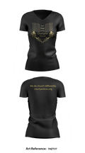 Courtyard Chuch 37286717 Women's Short Sleeve V-neck Shirt - 37