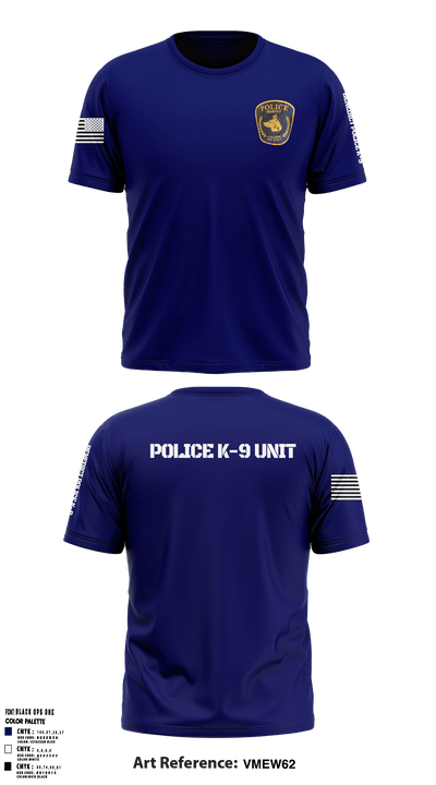 Benedict College Police K-9 18816418 Short Sleeve Performance Shirt - 1