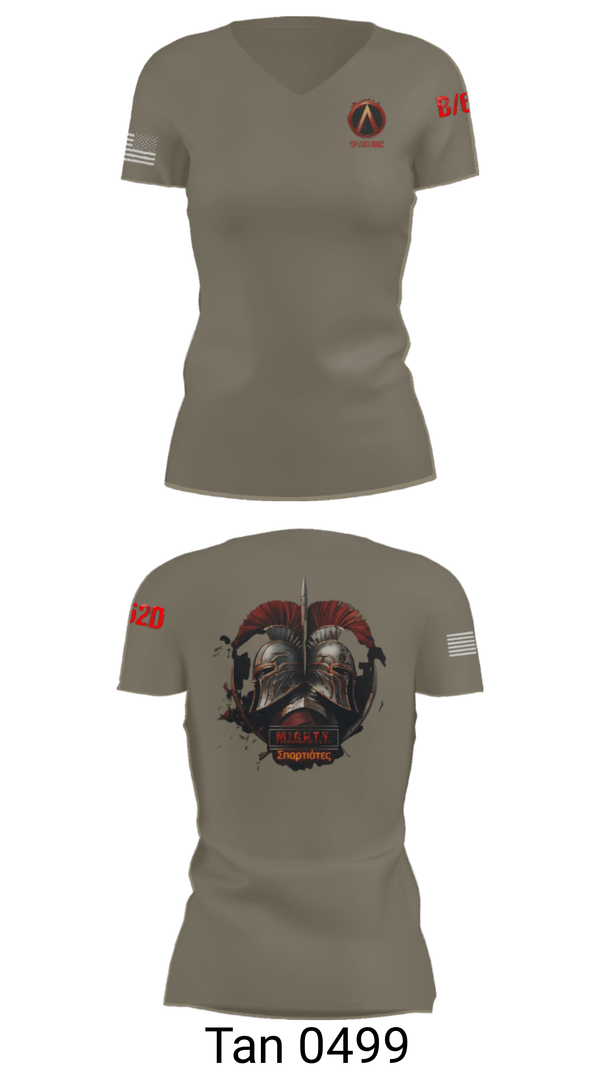 Women's Short Sleeve Vneck Shirt, , Army, Teamtime, Team time, sublimation, custom sports apparel, team uniforms, spirit wear, spiritwear, sports uniforms, custom shirts, team store, custom team store, fundraiser sports, apparel fundraiser