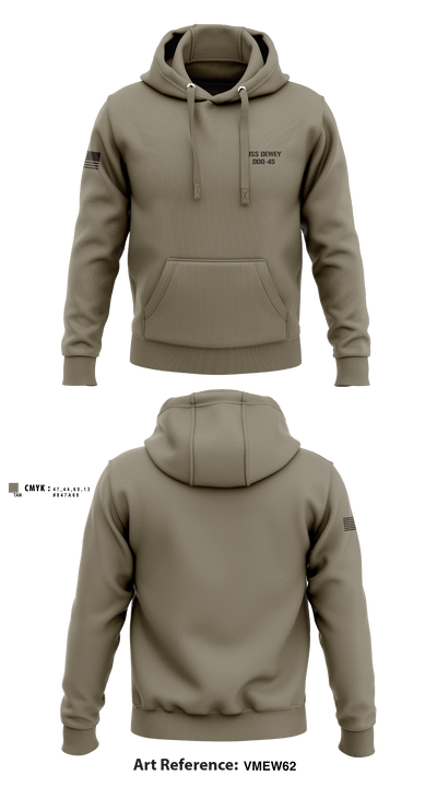 USS DEWEY DDG-45 11889769 Hoodie - 2