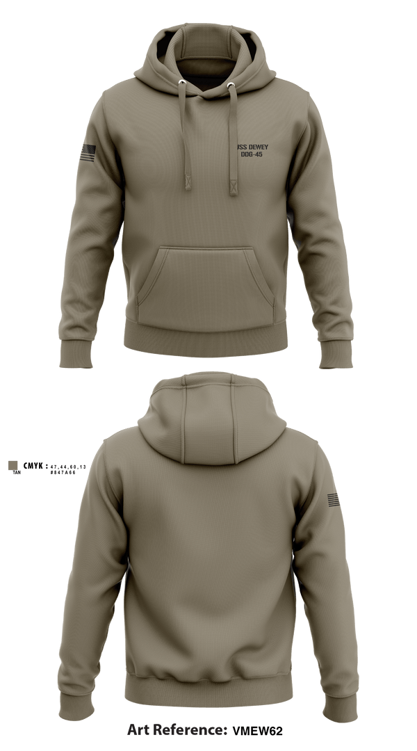Hoodie, USS DEWEY DDG-45, , Teamtime, Team time, sublimation, custom sports apparel, team uniforms, spirit wear, spiritwear, sports uniforms, custom shirts, team store, custom team store, fundraiser sports, apparel fundraiser