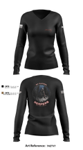 49th A co 1st Platoon REAPERS 78641109 Women's Long Sleeve V-neck Shirt - 2