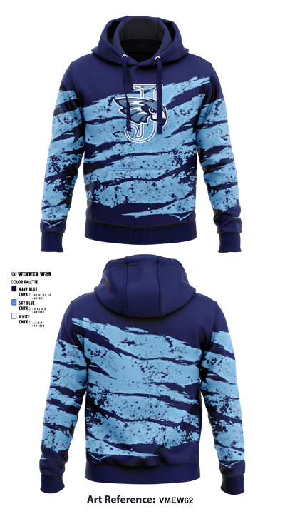 Jefferson Senior High School Bowling 7186554 Hoodie - 1