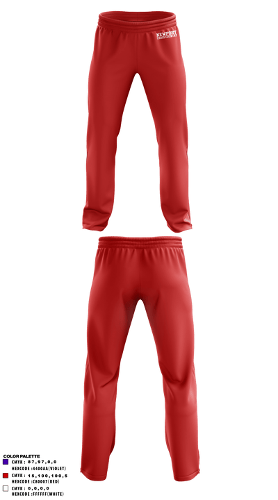 Newport High School Cross Country 52186865 Sweatpants - 3