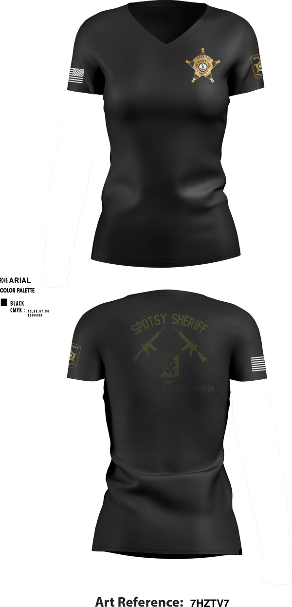 Women's Short Sleeve Vneck Shirt, , Police, Teamtime, Team time, sublimation, custom sports apparel, team uniforms, spirit wear, spiritwear, sports uniforms, custom shirts, team store, custom team store, fundraiser sports, apparel fundraiser
