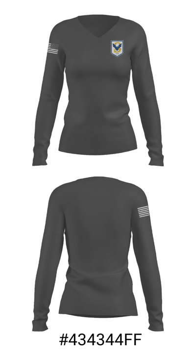Sheboygan Christian School Soccer 3967240 Women's Long Sleeve V-neck Shirt - 25
