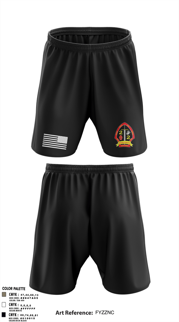 Athletic Shorts With Pockets, 2nd battalion 2nd marines, Marines, Teamtime, Team time, sublimation, custom sports apparel, team uniforms, spirit wear, spiritwear, sports uniforms, custom shirts, team store, custom team store, fundraiser sports, apparel fundraiser
