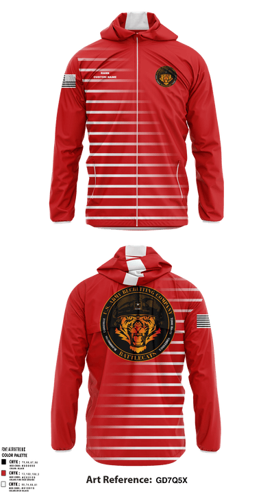 Evansville Army Recruiting Company 86447951 Windbreaker - 19
