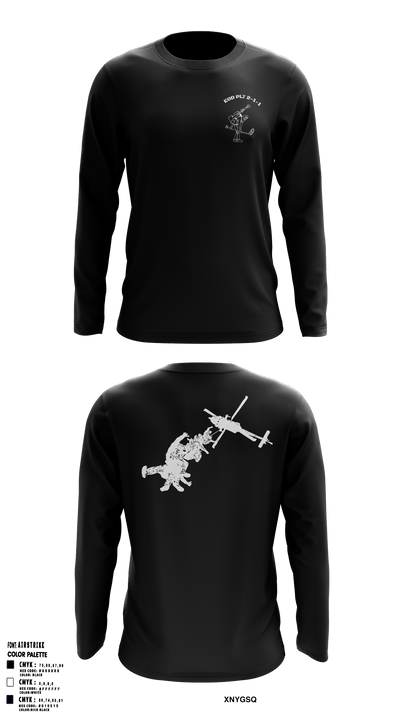 Platoon 2-1-1 26077523 Long Sleeve Performance Shirt - 55