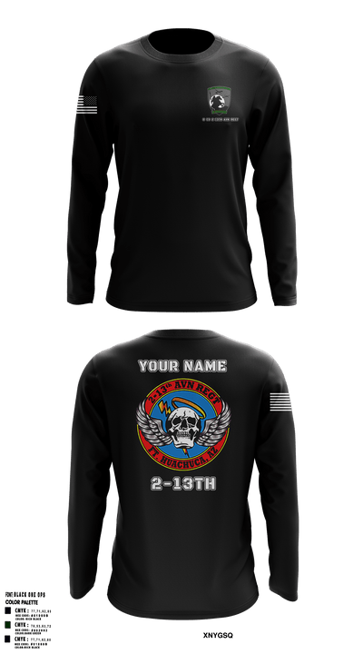 D Co 2-13 AVN REGT_SOLDIERS 19374503 Long Sleeve Performance Shirt - 6