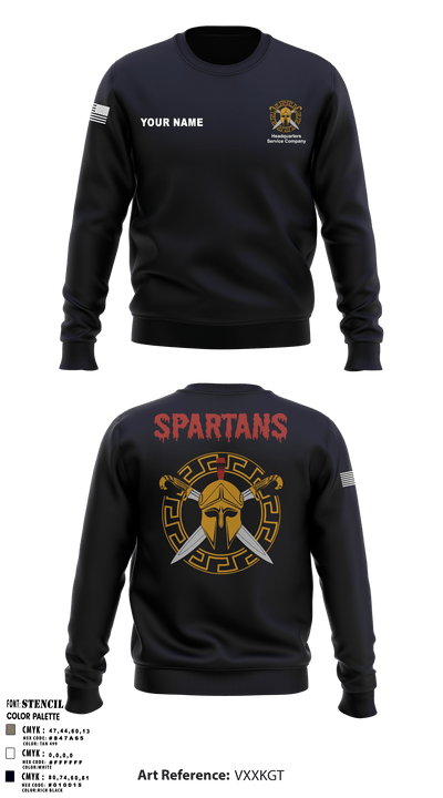 HSC Spartans 56240208 Crew Neck Sweatshirt - 6