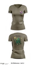 Krakens 72213128 Women's Short Sleeve V-neck Shirt - 8