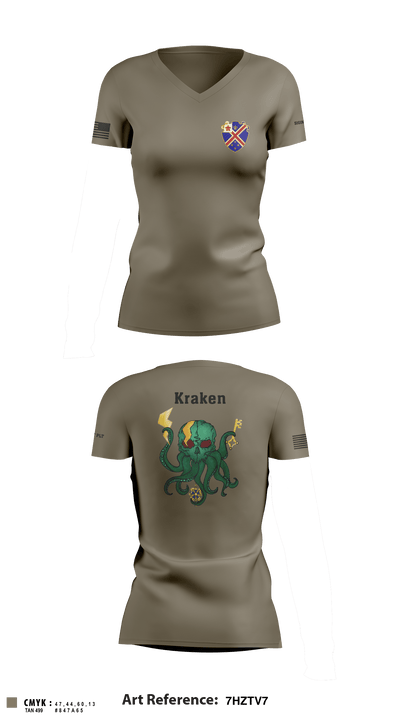Krakens 72213128 Women's Short Sleeve V-neck Shirt - 8
