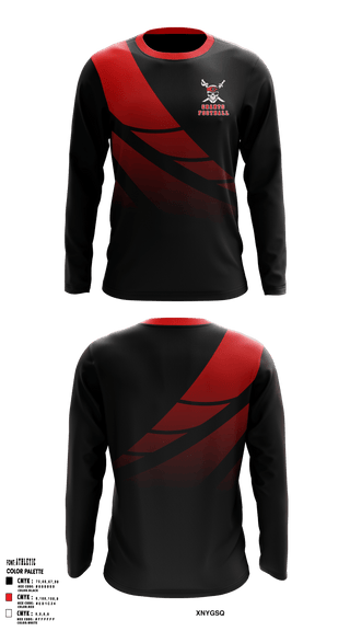 Long Sleeve Performance Shirt, Pirates, Football, Teamtime, Team time, sublimation, custom sports apparel, team uniforms, spirit wear, spiritwear, sports uniforms, custom shirts, team store, custom team store, fundraiser sports, apparel fundraiser