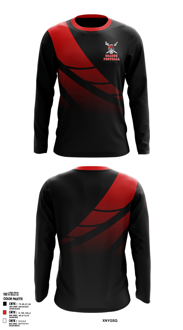 Long Sleeve Performance Shirt, Pirates, Football, Teamtime, Team time, sublimation, custom sports apparel, team uniforms, spirit wear, spiritwear, sports uniforms, custom shirts, team store, custom team store, fundraiser sports, apparel fundraiser
