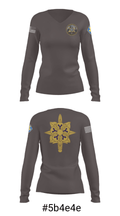 HHC, USAICOE 85471895 Women's Long Sleeve V-neck Shirt - 36