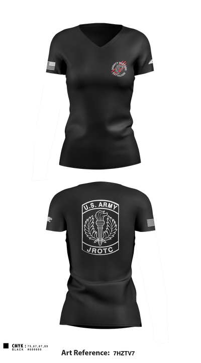 Weslaco 46016786 Women's Short Sleeve V-neck Shirt - 1
