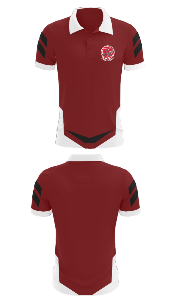 Short Sleeve Performance Polo, Warrenton R-3 High School Volleyball, Men's Volleyball, Teamtime, Team time, sublimation, custom sports apparel, team uniforms, spirit wear, spiritwear, sports uniforms, custom shirts, team store, custom team store, fundraiser sports, apparel fundraiser