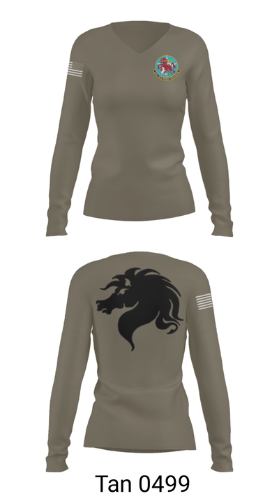 820 RED HORSE 81317160 Women's Long Sleeve V-neck Shirt - 41