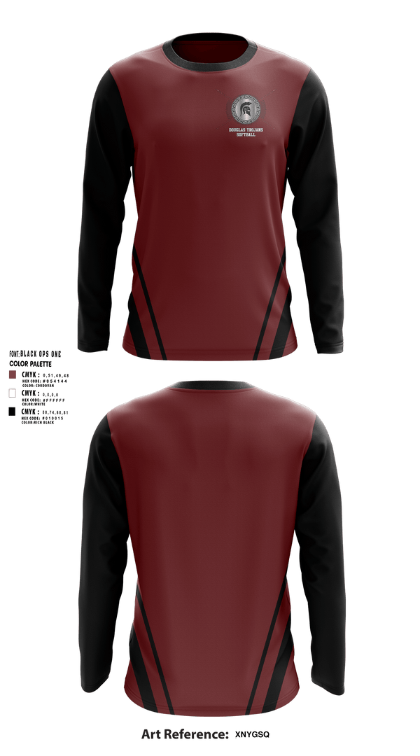 Long Sleeve Performance Shirt, Douglas High School Softball, Softball, Teamtime, Team time, sublimation, custom sports apparel, team uniforms, spirit wear, spiritwear, sports uniforms, custom shirts, team store, custom team store, fundraiser sports, apparel fundraiser
