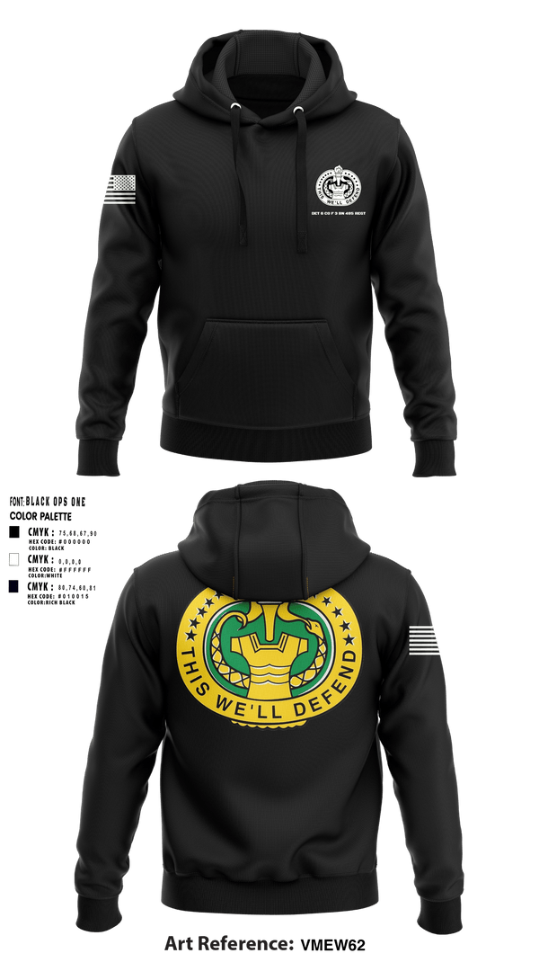 Hoodie, DET 6 CO F 3 BN 485 REGT, , Teamtime, Team time, sublimation, custom sports apparel, team uniforms, spirit wear, spiritwear, sports uniforms, custom shirts, team store, custom team store, fundraiser sports, apparel fundraiser