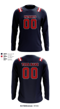 Merrimack Valley Flag Football 51050424 Long Sleeve Performance Shirt - 8